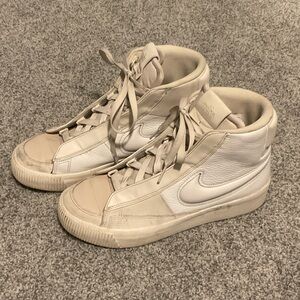 Nike High-Top Sneakers in Off-White